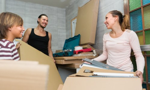 Professional local removals service in Forestgate with moving van and boxes