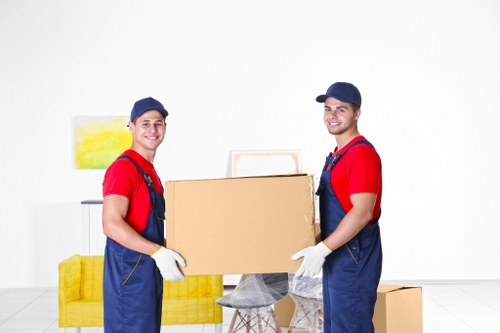 Family using secure storage in Forestgate during a move