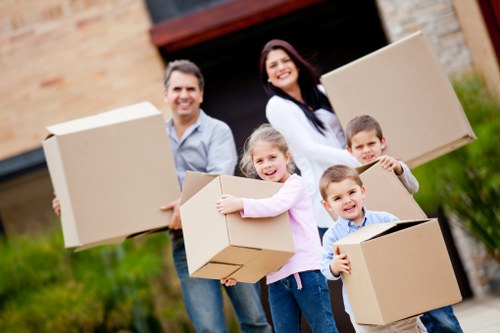 Removal team planning a move in Forestgate with careful loading
